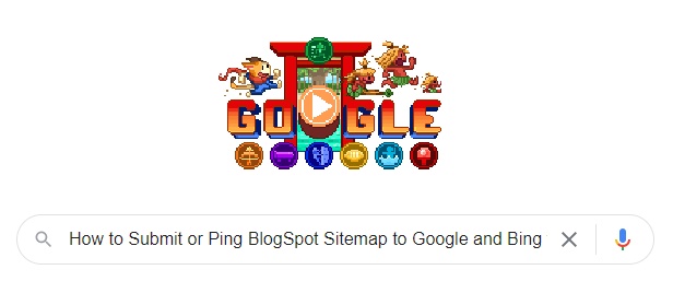 cover image of how to ping blogspot sitemap to google and bing