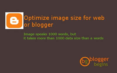 Optimize image size in web or blog 