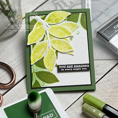 Stampin Up Changing Leaves thank you card supplies | Nature's INKspirations by Angie McKenzie