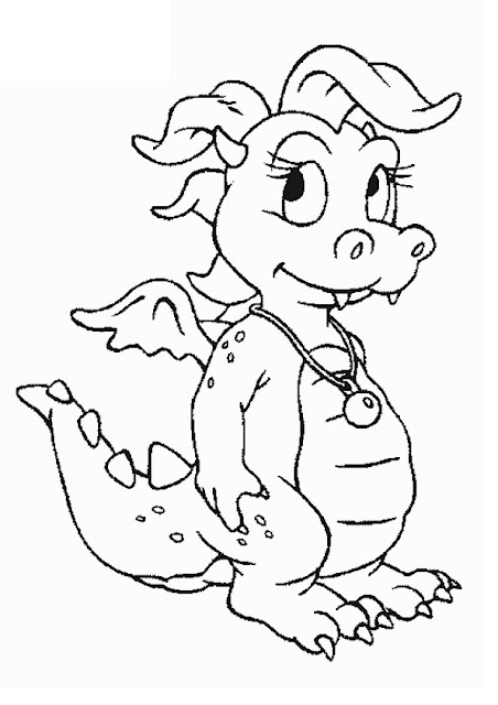 Best free dragon tales coloring pages