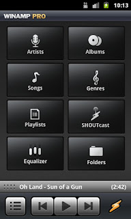 screenshots Winamp Untuk Android 1