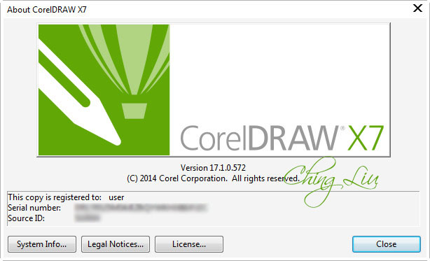 Screenshot Corel Draw X7 64 bit