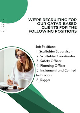 We're recruiting for our Qatar-based clients for the following positions