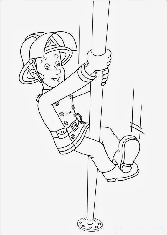 Fun Coloring Pages: Fireman Sam Coloring Pages