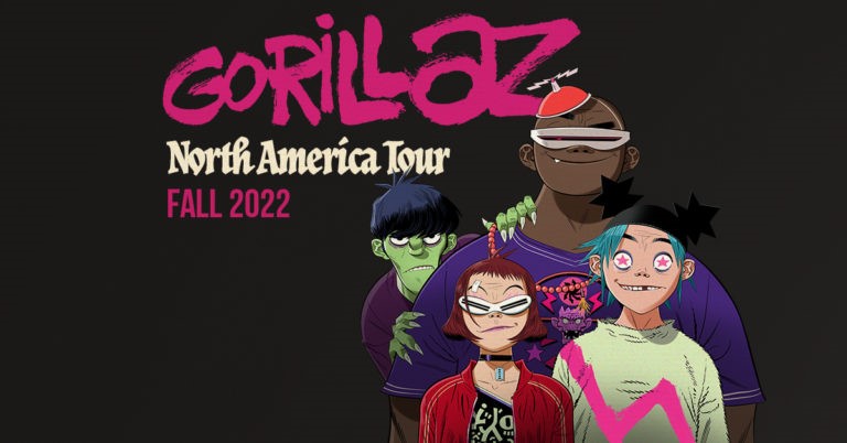 Gorillaz Announce 2022 North America Fall Tour
