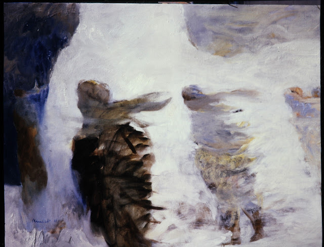 Bernard Arnest   Painting of Afghanistan Windblown People