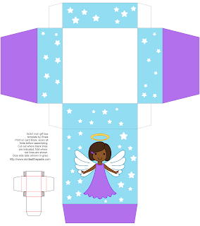 Free printable angel box- other colors available! 