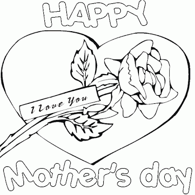 Mothers  Coloring Pages on Happy Mothers Day Coloring Pages In Spanish