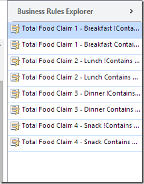 Business Rules Calculate Multiple All