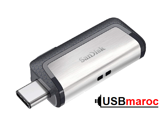 Clé USB / Storage key - 256GB - 3.1 / Sandisk SDDDC2 - G46 -Type-C-Double Connectique Ultra USB 256Go