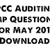 IPCC Auditing Important Questions for May 2016 Exams