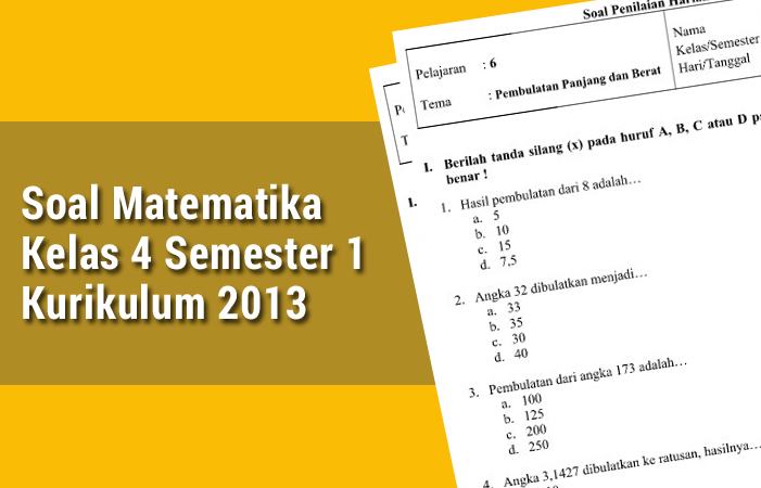 Soal Matematika Smp Kelas 7 Kurikulum 2013 Sd Allmike S Blog