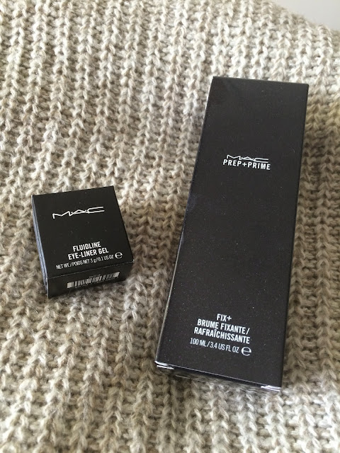 Sweet allure mini mac makeup haul 2015 beauty fluidline eyeliner black track prep and prime studio fix +