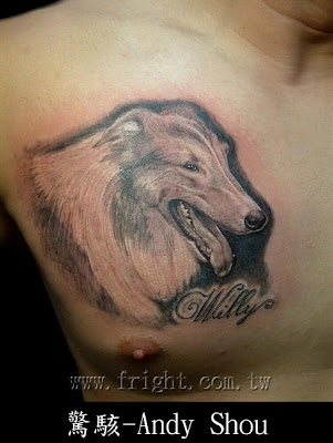 shepherd dog free tattoo design