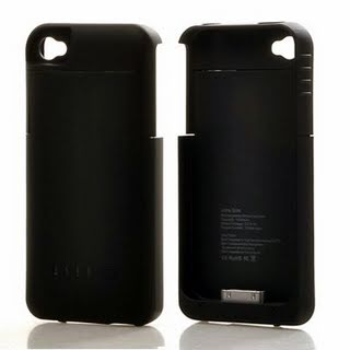 ATC 1900mAh Supreme Slim Light Weight Power Case & Extended Rechargeable Battery for iPhone 4/4S Black(Fits AT&T/Verizon) with USB Charging Cable