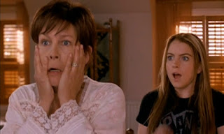 Scene from 2003 Disney film 'Freaky Friday' with Lindsay Lohan and Jamie Lee Curtis.