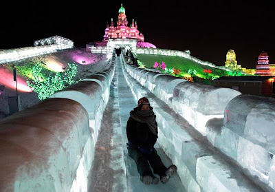 Esculturas incríveis de gelo e neve