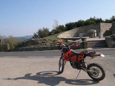 Mi KTM 450 EXC en el Montseny