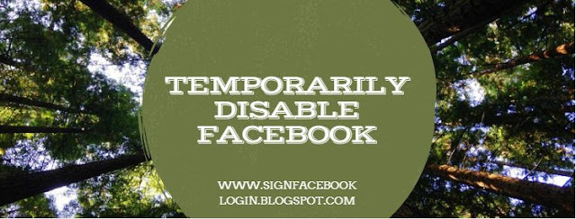 Temporarily Disable Facebook