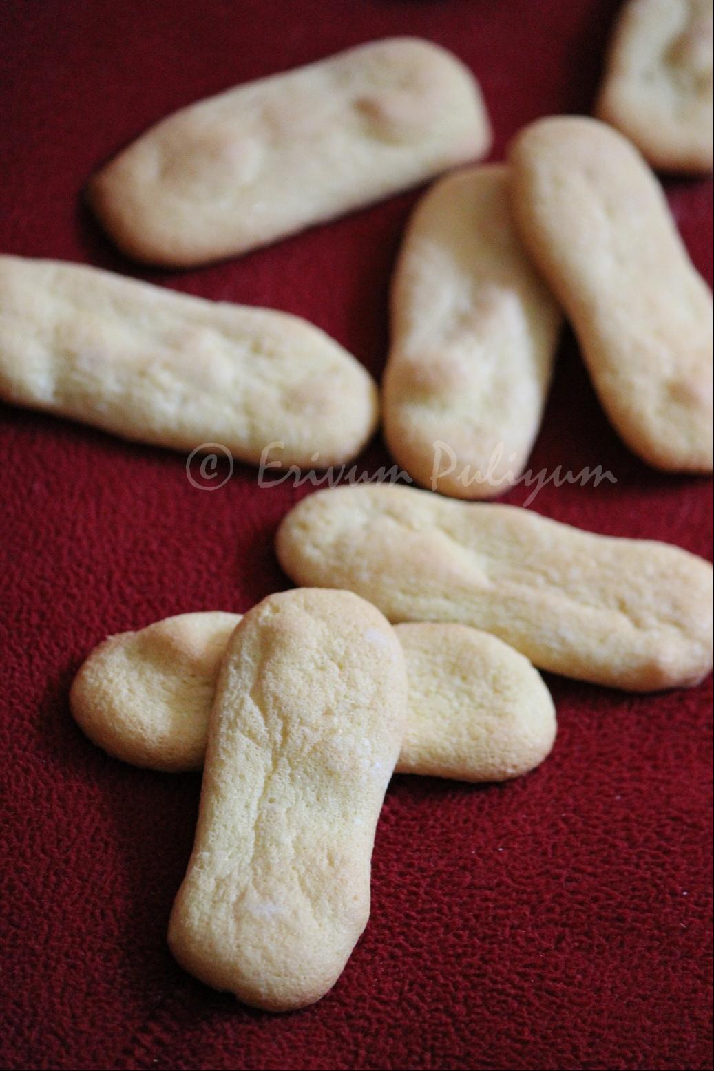 Erivum Puliyum: Lady Finger Cookies | Sponge Biscuits