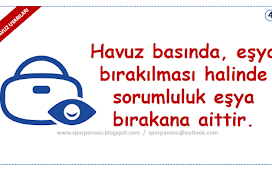 HAVUZ UYARILARI