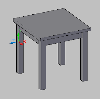 10 Hari Belajar Autocad 3D #4 - Latihan membuat Side Table