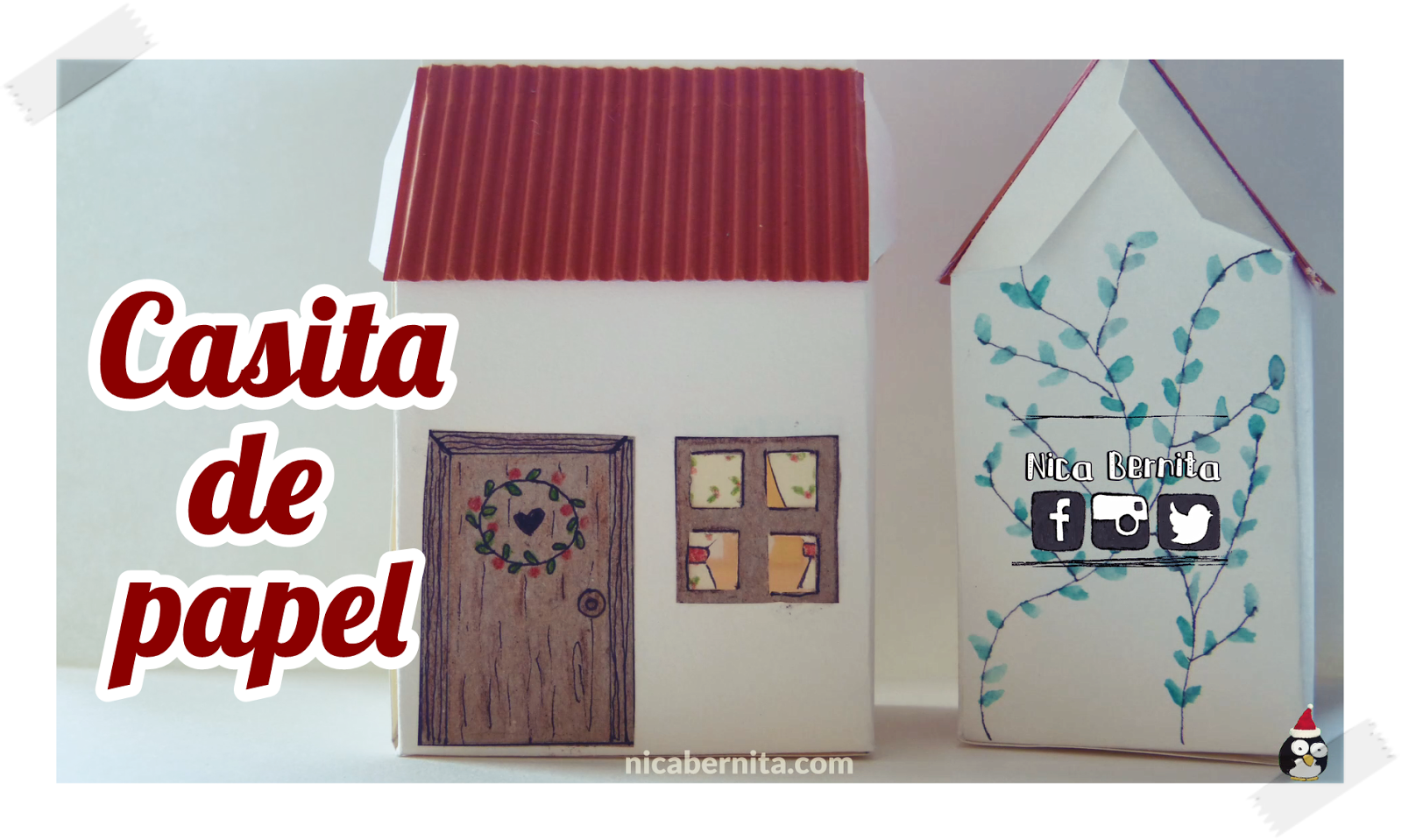 Diy Cajita O Farolillo Con Forma De Casa Adornos De Navidad