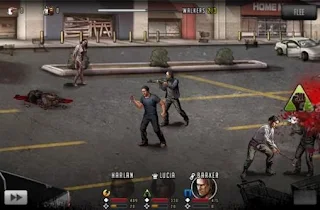 Screenshots of the The walking dead: Road to survival for Android tablet, phone.