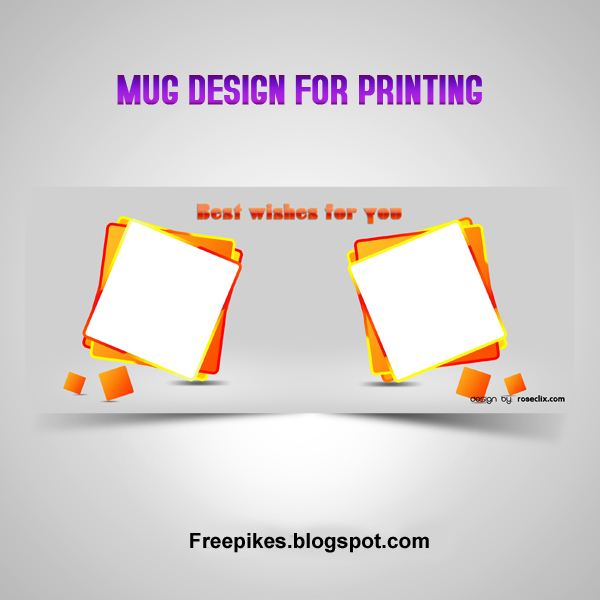 Mug Design Templates - Mug Printing Design PSD