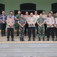 Kapolres Pasuruan Kota Sambangi Markas Yonzipur 10 Pasuruan, Perkuat Jalinan Sinergitas TNI - Polri