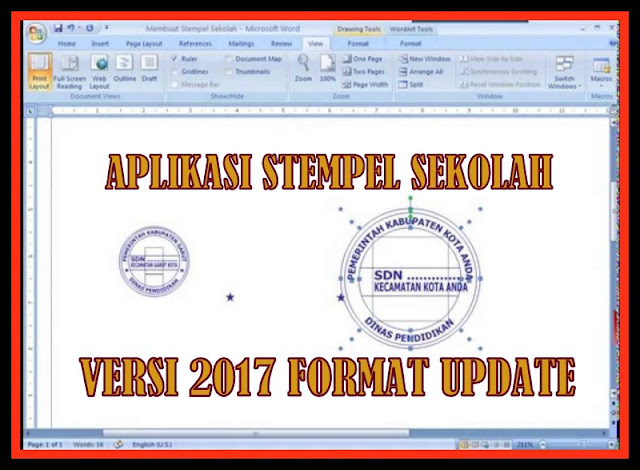 Download Aplikasi Stempel Sekolah Otomatis Tahun Ajaran 2017/2018