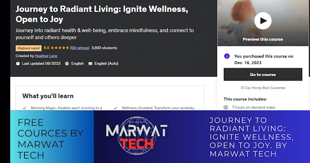 Journey to Radiant Living: Ignite Wellness, Open to Joy. By Marwat Tech