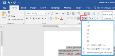 Cara Mengatur Jarak Spasi Antar Baris dan Paragraf di MS Word