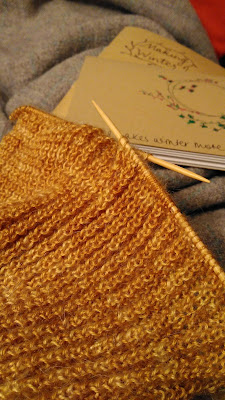 Knitting and blankets, cosy craft time