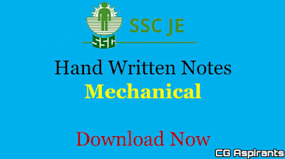 SSC JE Mechanical Engineering Notes Pdf