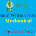 Download SSC JE Mechanical Engineering Handwritten Notes Pdf