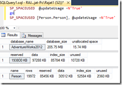sp_spaceused_Update_Usage sp_spaceused_Update_Usage