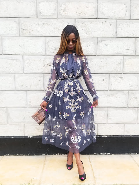 Sheer Zara Midi Dress Outfit: Summer Brunch Outfit Idea