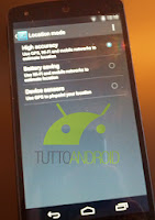 Android 4.4 KitKat settings page