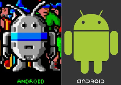 Karakter Android pada game Gauntlet : The Third Encounter yang mirip dengan logo Android