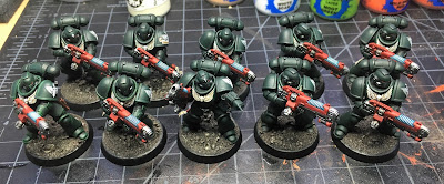 Dark Angels Primaris Hellblasters WIP week 3 progress