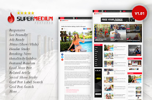 Free Download Supermedium Responsive Blogger Template
