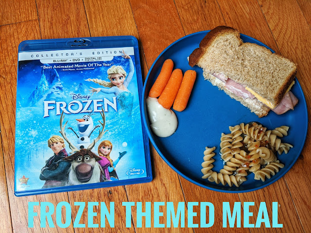 Frozen themed meal, Frozen inspired meal, Disney themed day, Frozen movie food ideas