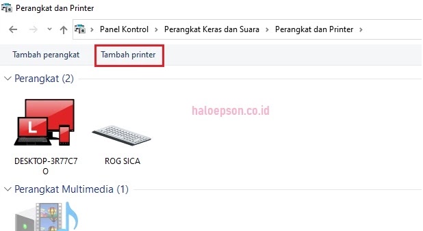Tambah printer