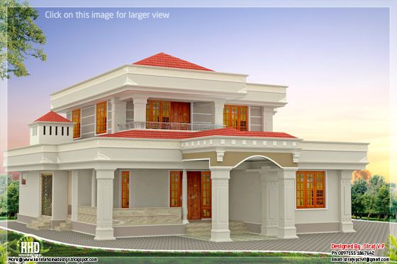 4 bedroom Indian home design