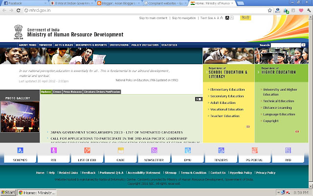  user unfriendly Indian Government websites