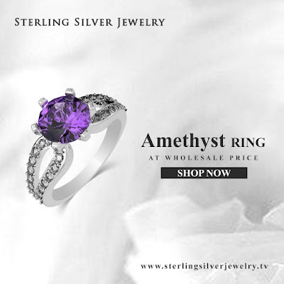 amethyst sterling silver rings wholesale