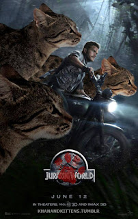 Jurassic World con gatos