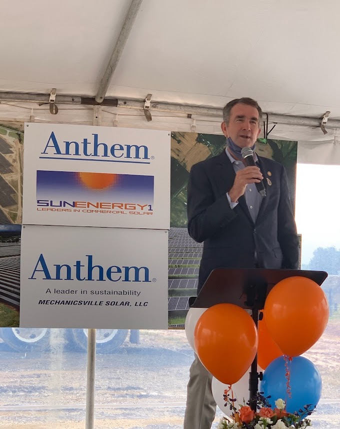 The Hanover County Solar Field's (Virginia) Goal To Source 100% Renewable Energy By 2025 Is Becoming A Reality As Insurance Provider, Anthem Adopts Its Renewable Energy