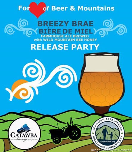 Catawba Brewing Releases Breezy Brae Biere de Miel for Southern Appalachian Highlands Conservancy Fundraiser